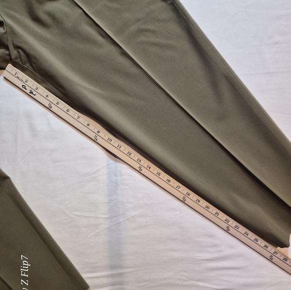 ​VTG Rafaella 100% Pure New Wool Trousers Sage Green Dress Pants Size 16 - Picture 7 of 11